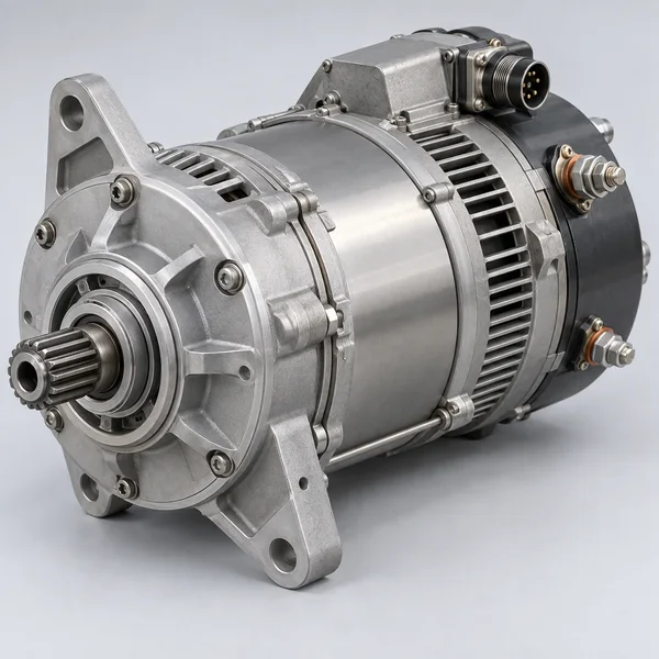Illustrative aircraft starter-generator